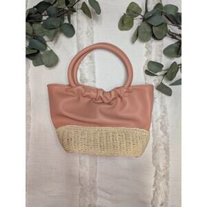 A New Day Wicker Purse in Coral